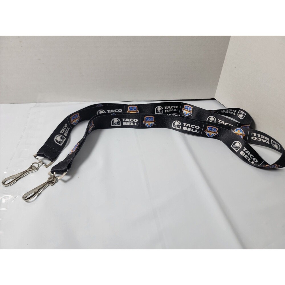 Lot of 2 Taco Bell 2013 Discover BCS National Championship Lanyards NCAA
